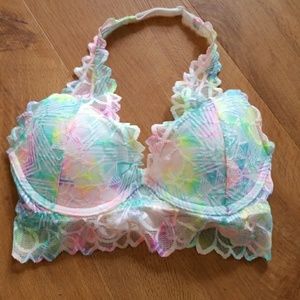 Vs pink multi color bralette